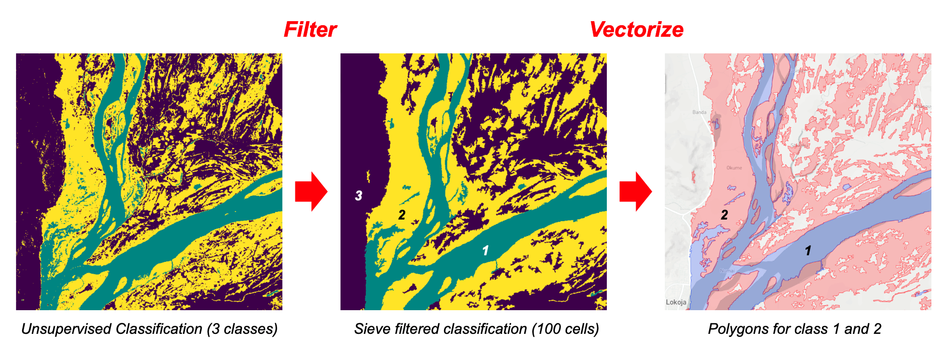 Filter and Vectorize Discrete Raster service specifications ...